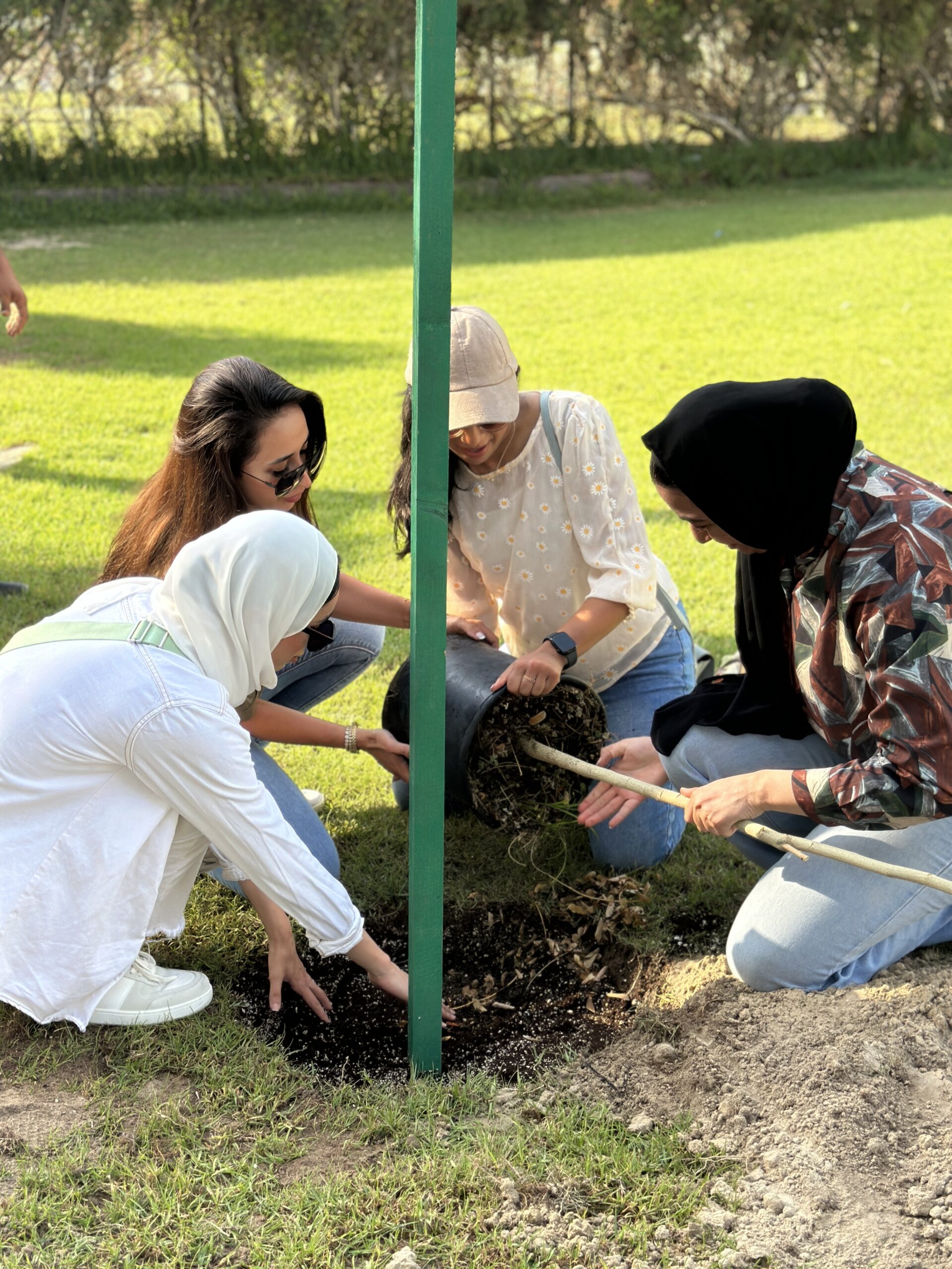 Reso team planting trees for social impact